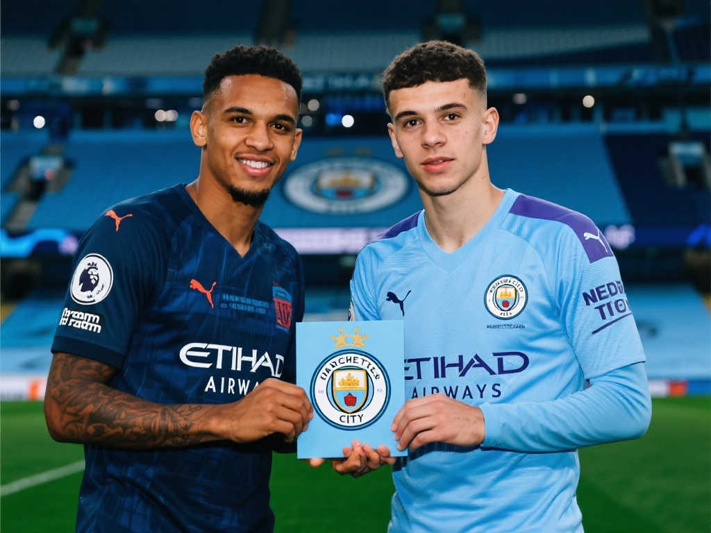 曼城官宣19岁巴西新星雷斯加盟,签约至2029年! 曼城官宣19岁巴西新星雷斯加盟,签约至2029年!